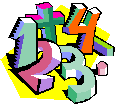 Pile of colorful numbers