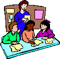 Graphic of the teacher and her students again.