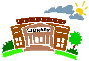 Graphic of a library building.